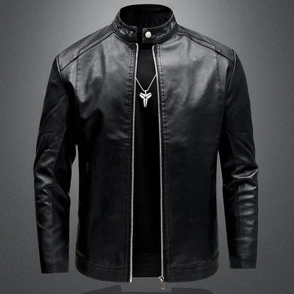 Miguel | Chaqueta de cuero elegante estilo hombre motociclista